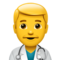 Man Health Worker emoji on Apple
